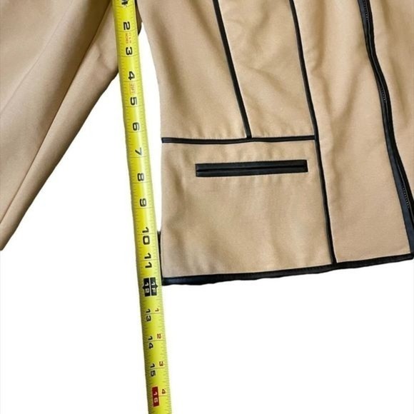 CHICOS Lightweight Leather lined Jacket - Picture 4 of 6